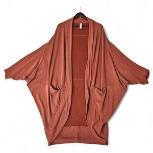 ​Athleta Plus 3X 4X Pranayama Wrap II Nirvana Soft Cocoon Cardigan Canyon Rust